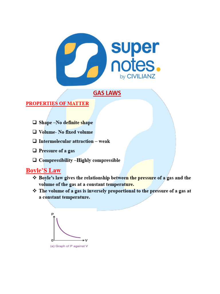 Gas Laws and Their Applications | PDF