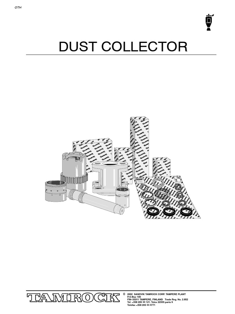 Sandvik Dust Collector Assembly Parts | PDF | Screw | Nut (Hardware)