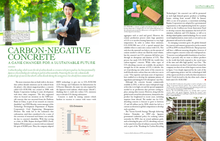Carbon-Negative Concrete Innovation | PDF | Concrete | Cement