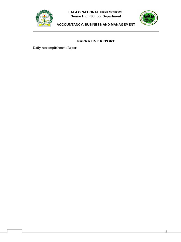 3 Softbound Narrative-report | PDF