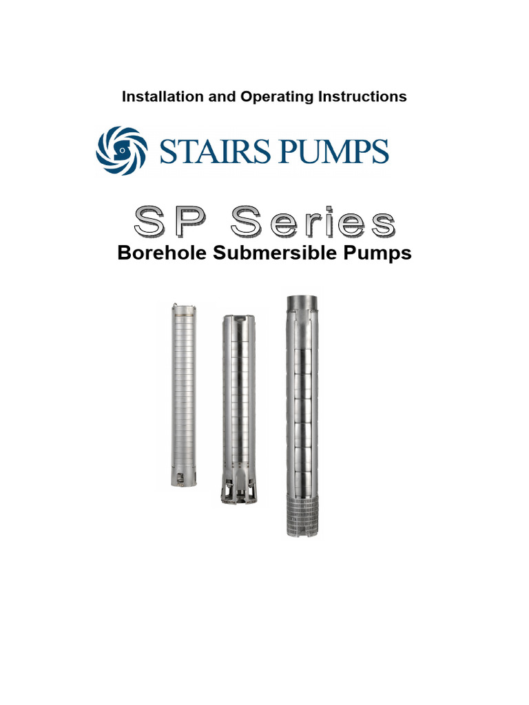 SP Borehole Pump Installation Guide | PDF | Pump | Pipe (Fluid Conveyance)