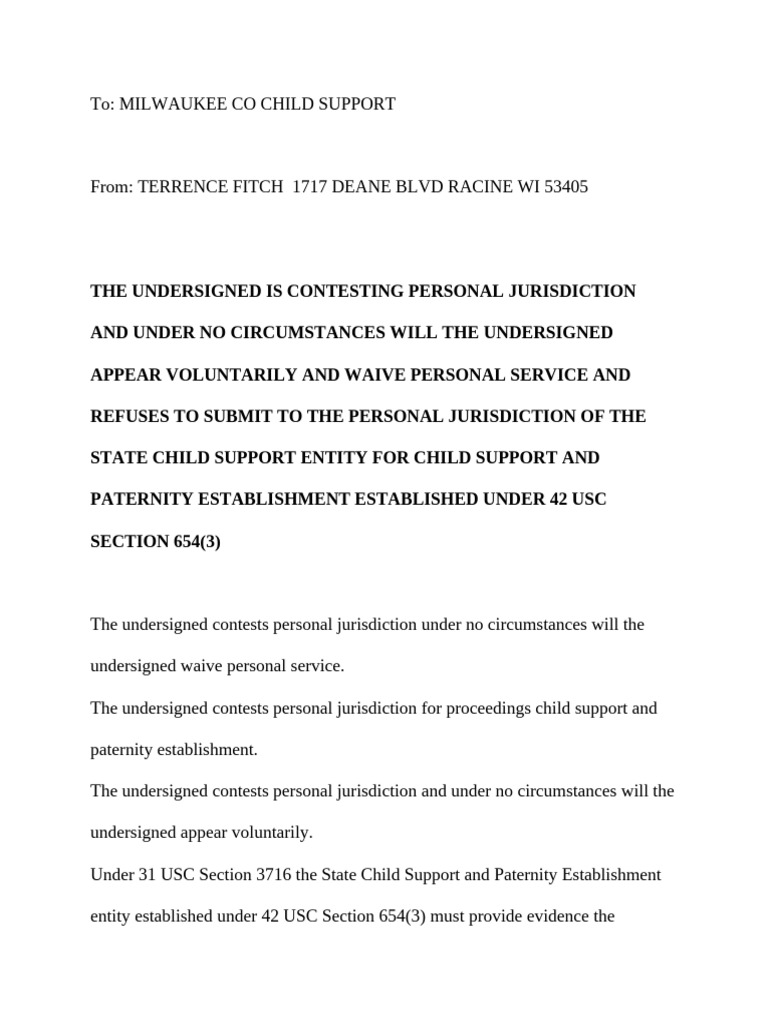 Demand Proof of Personal Service | PDF