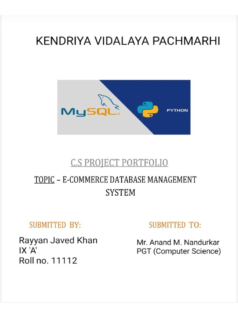 Cs Project | PDF