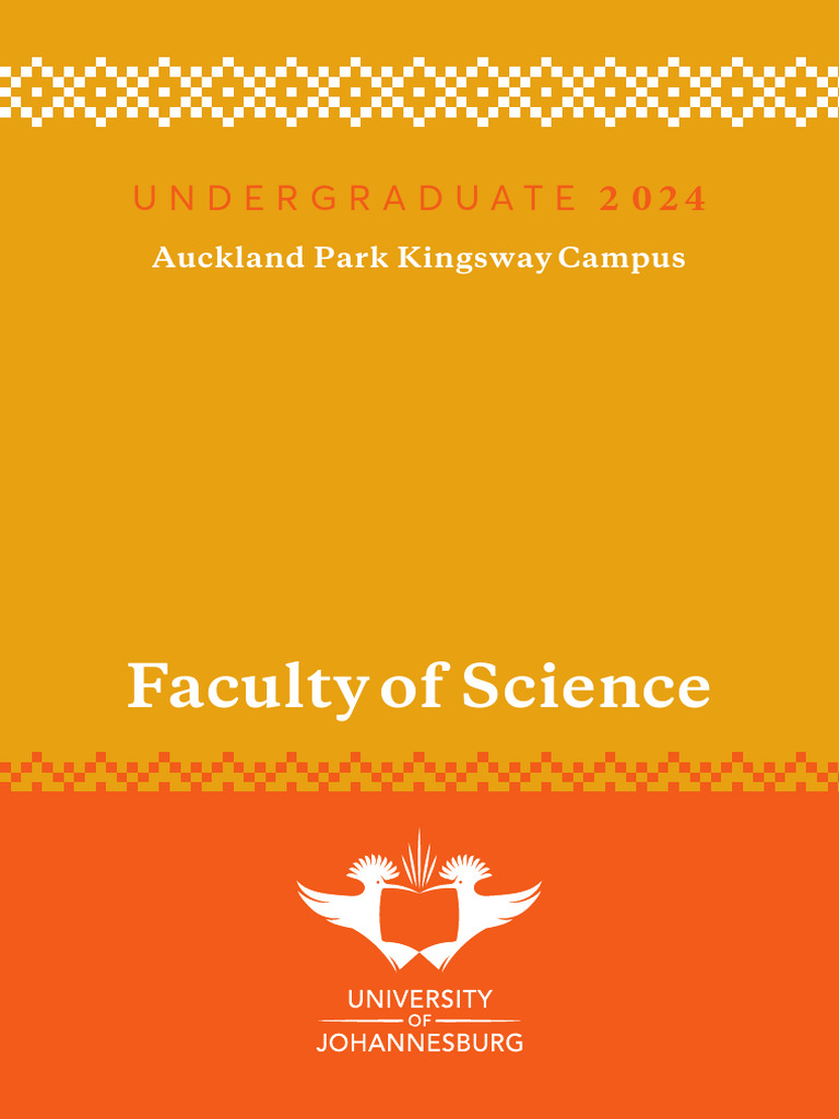 UJ Faculty of Science Regulations 2024 | PDF | Bachelor Of Science ...