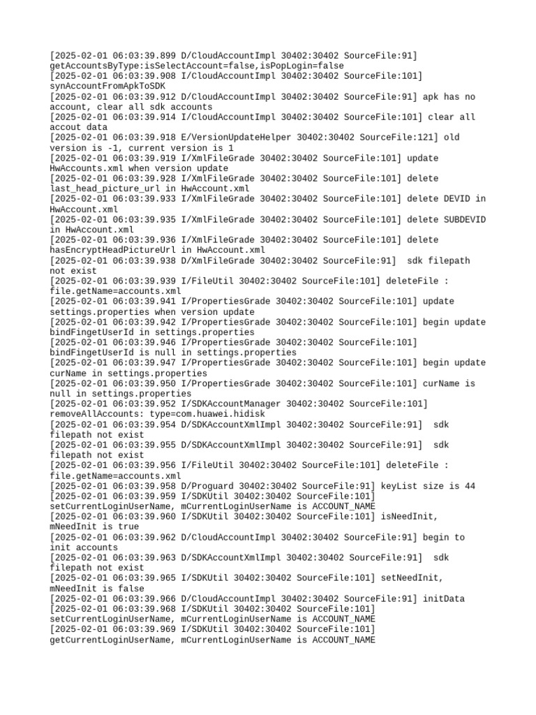 Cloud Account Sync Log Analysis | PDF | Operating System Technology ...
