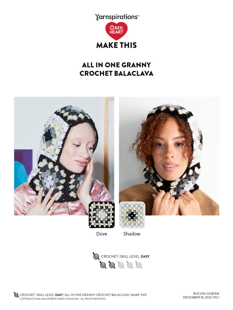 Balaclava PDF Crochet Folk Art