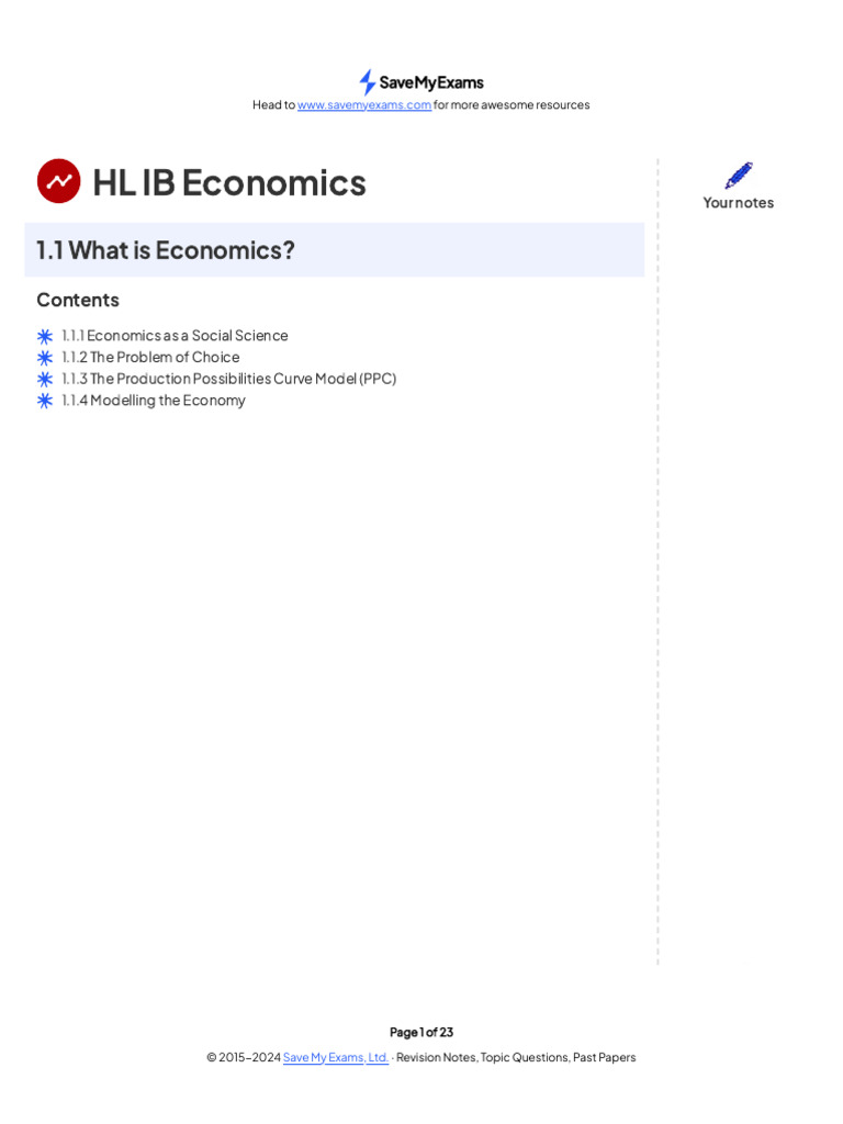 IB Economics Overview and Concepts | PDF | Macroeconomics | Economics