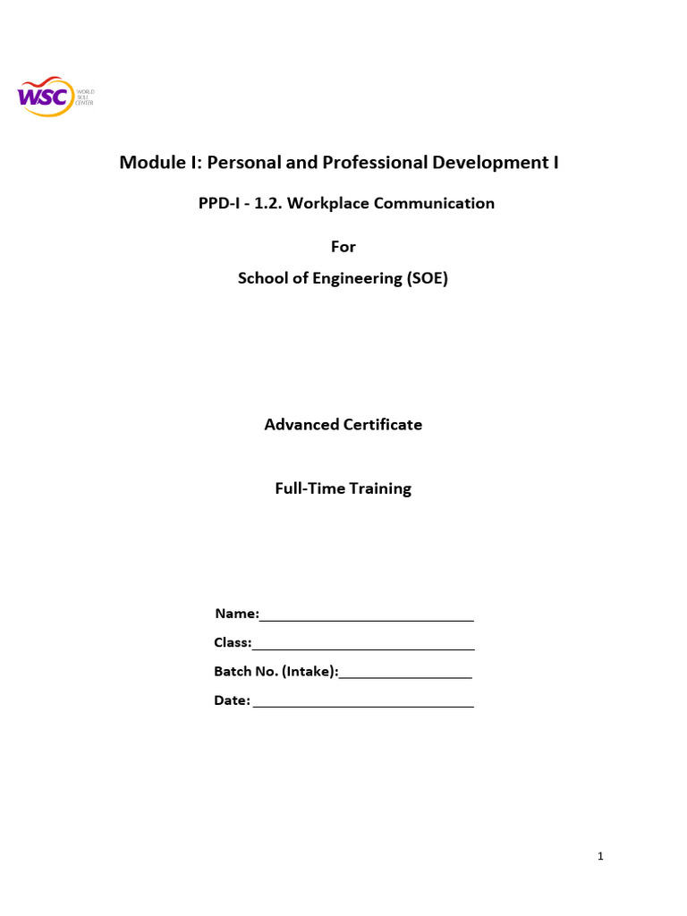 Workplace Communication Report Guidelines | PDF | Human Communication ...