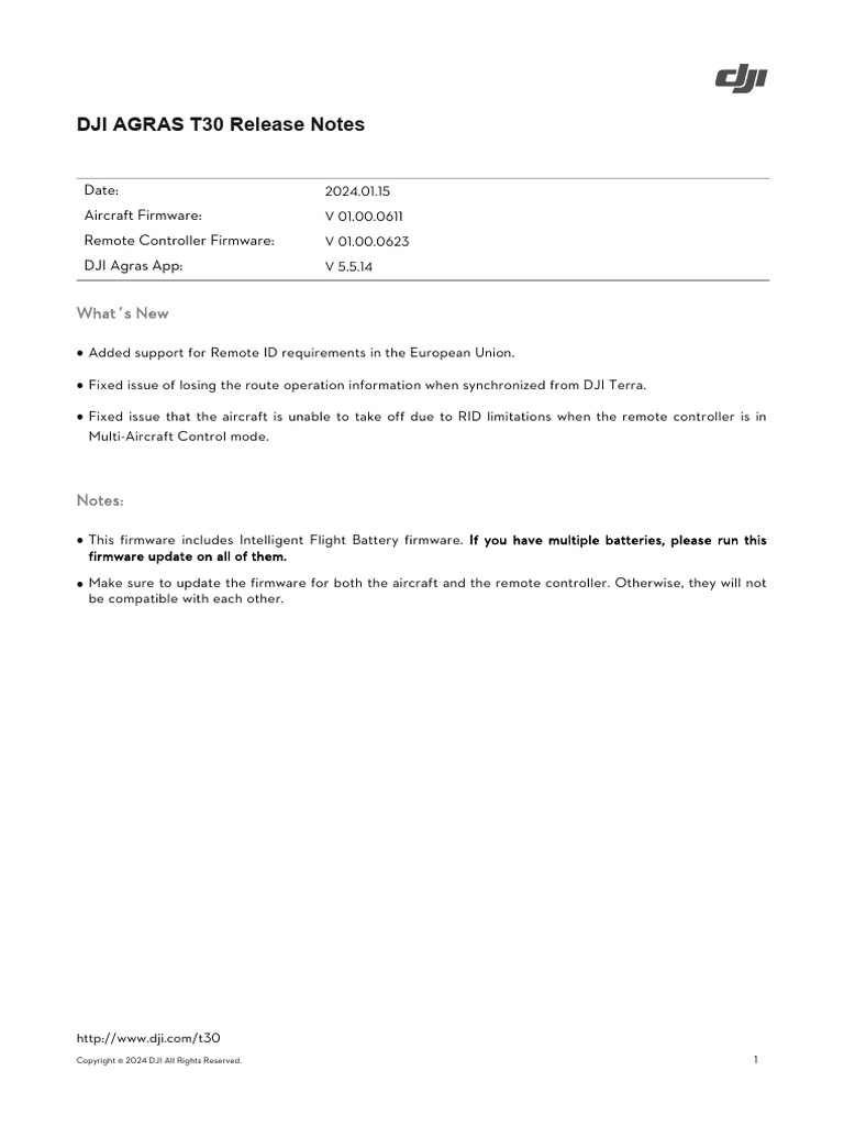 T30 Release Notes en 20240115 | PDF | Computing | Software