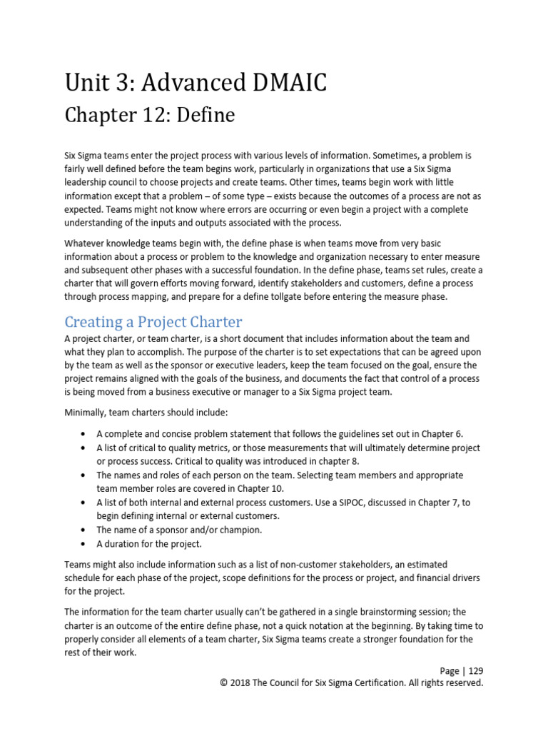 Six sigma unit 3 pdf level of measurement measurement