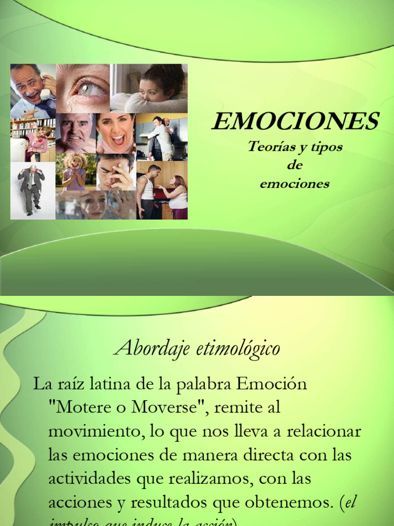 Teorías y Sistemas de Emociones | PDF | Las emociones | Temor