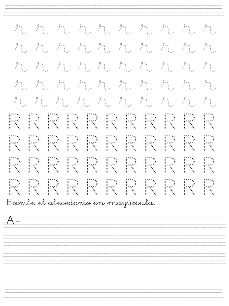 9letra R Primaria Fichas PDF | PDF