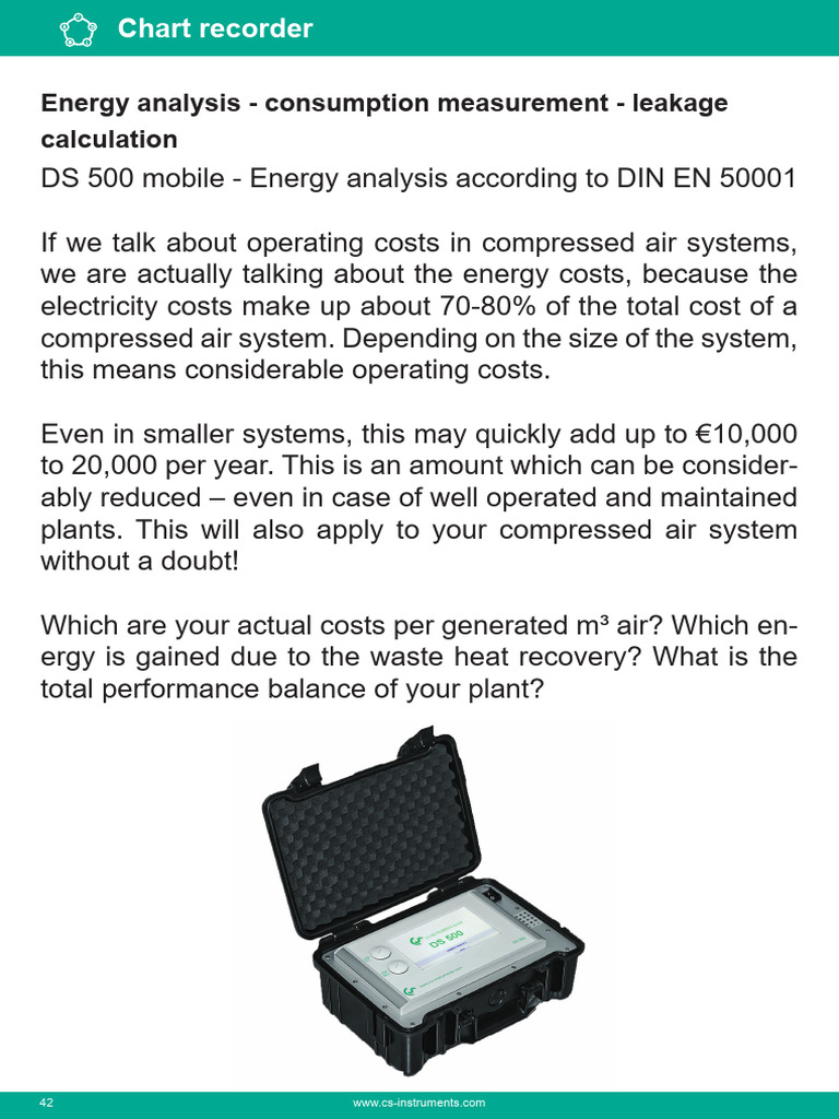 CS Instruments Chart Recorder paper | PDF