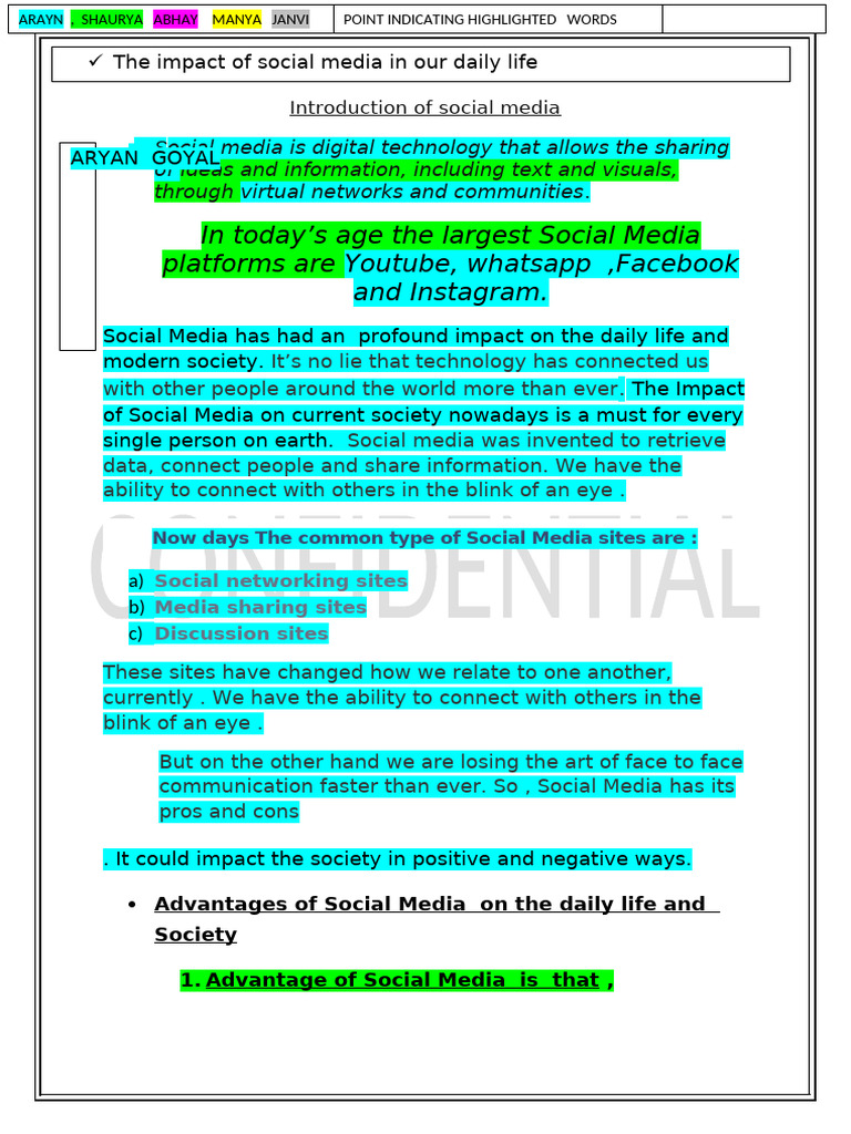 Impact of Social Media on Society | PDF | Social Media | Popular ...