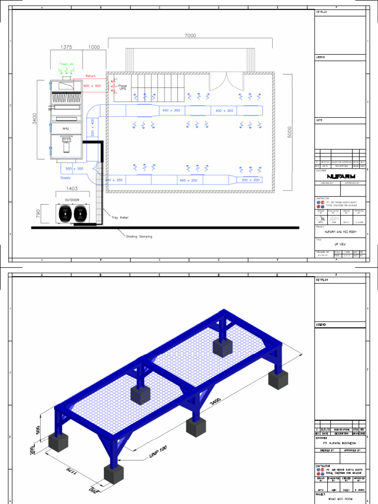 Nufarm AHU MCC Room Drawing Plans | PDF | Building Automation ...