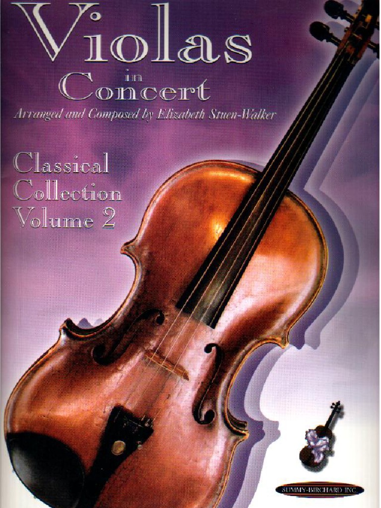 Viola Violas in Concert Vol 2 Classicalcollection For 3 or 4 Violas PDF