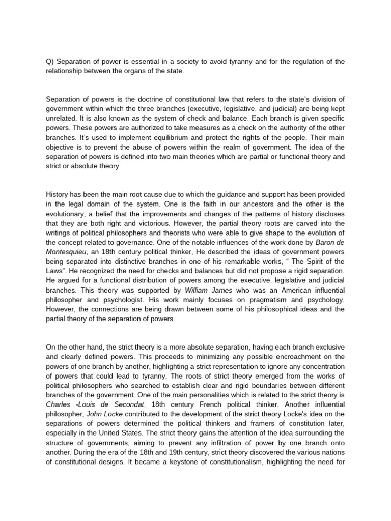 Public Law Assignment 5 | PDF | Separation Of Powers | Rule Of Law