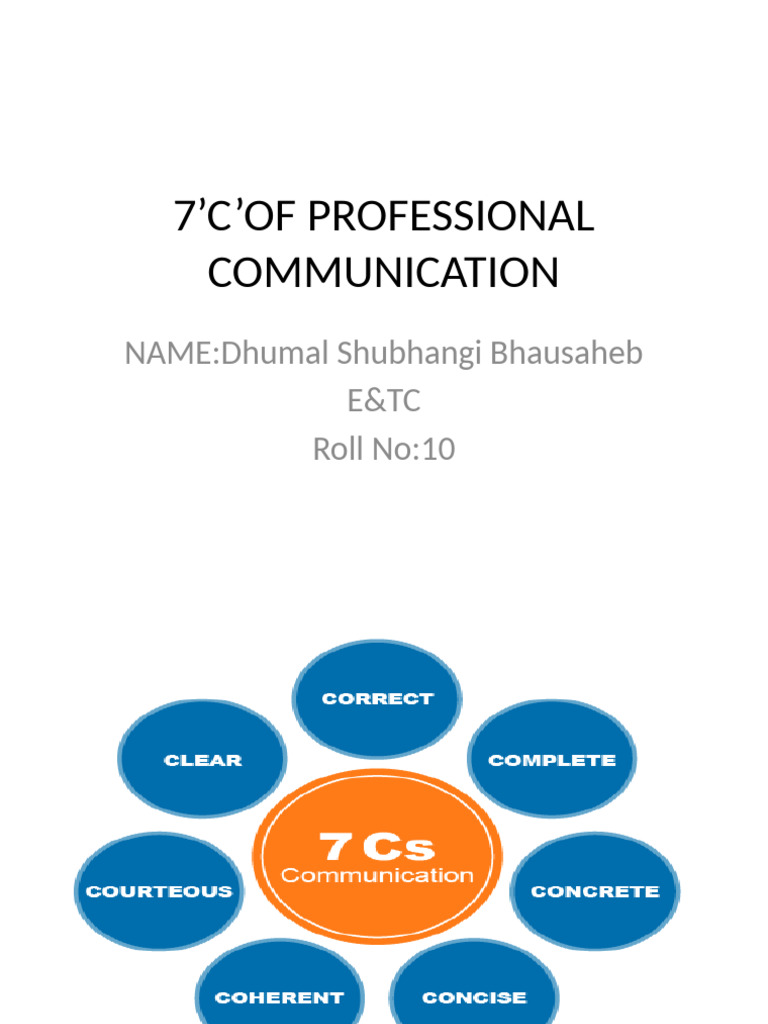 7 Cs of Professional Communication | PDF