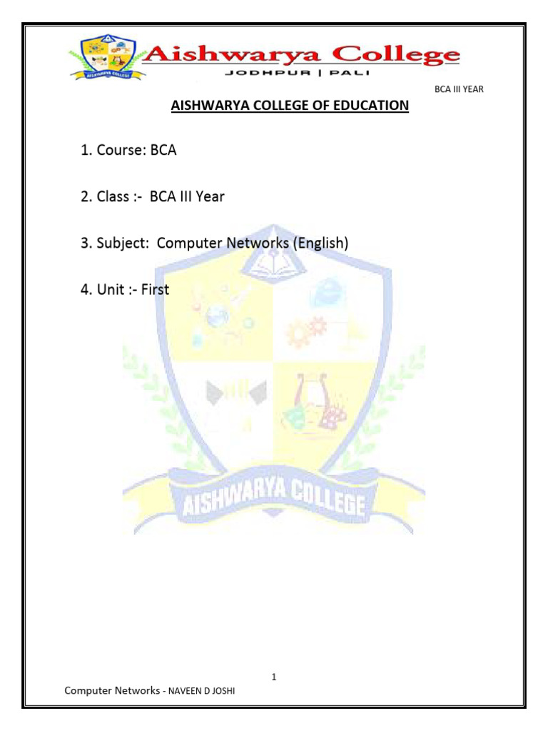 1.notes Network English-Unit-1 | PDF | Computer Network | Modulation