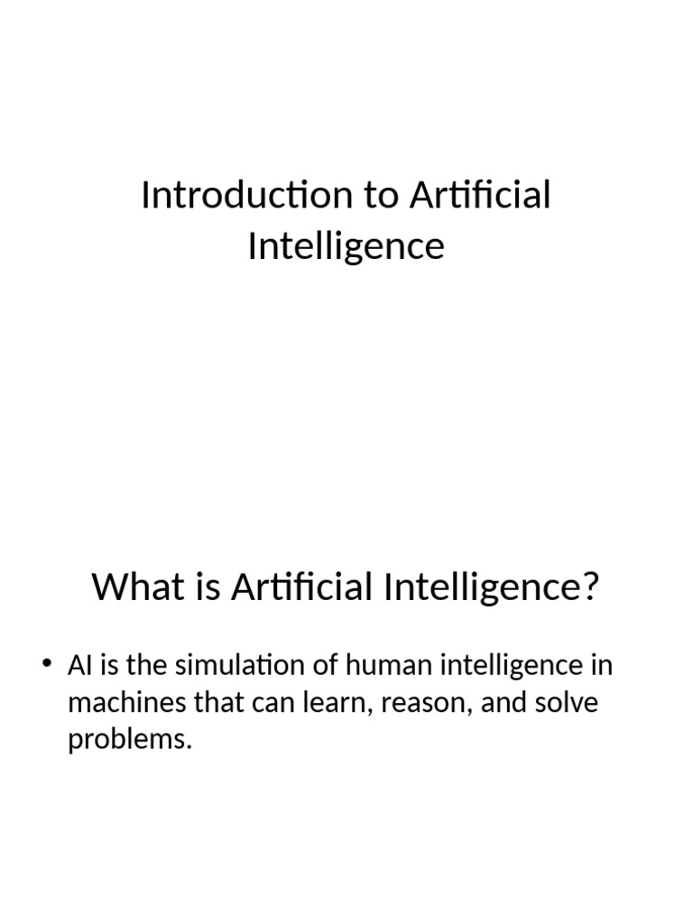 Overview of Artificial Intelligence Concepts | PDF