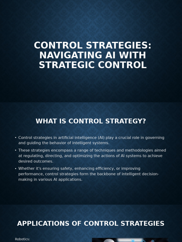 Control Strategies in AI Systems | PDF | Artificial Intelligence ...