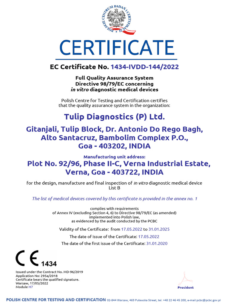 Blood Banking Certificates | PDF | Medical Device | Serology