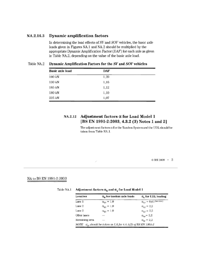BS EN 1991-2:2003 Actions for Structures | PDF