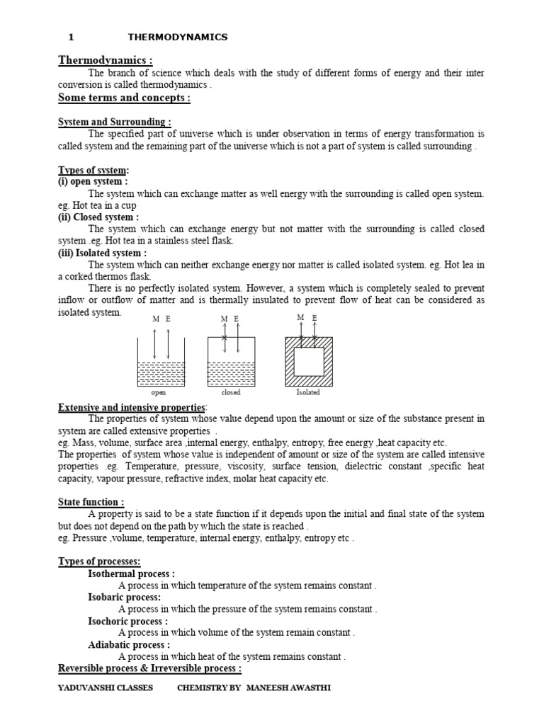 Thermodynamics | PDF | Solvation | Heat