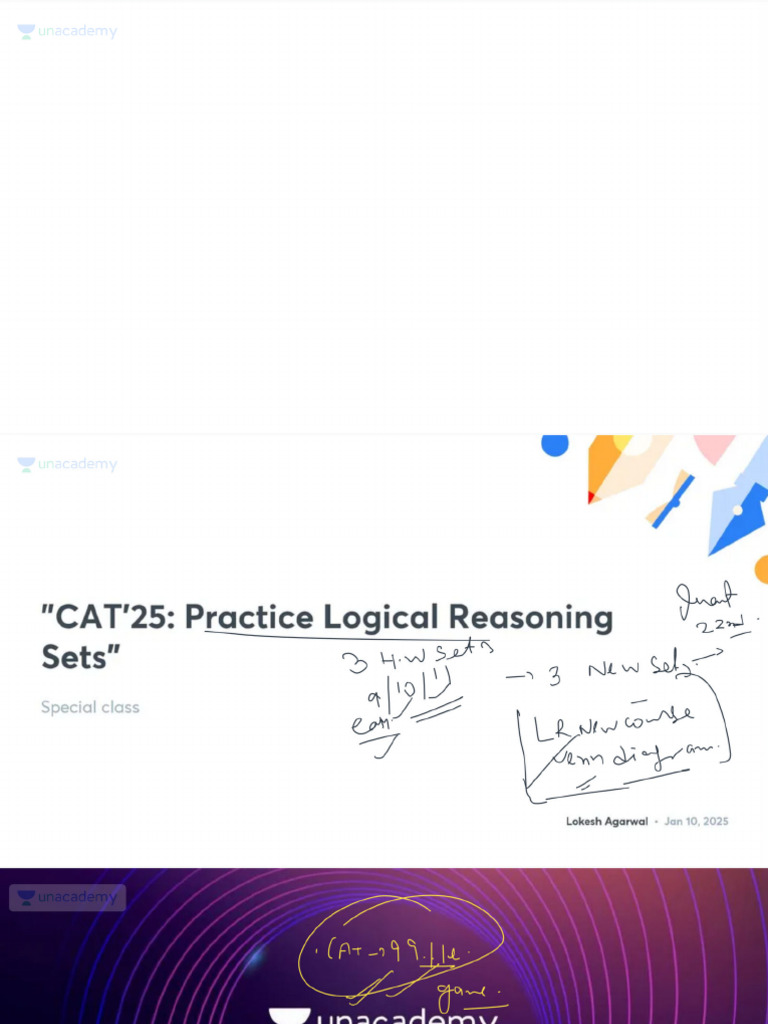 CAT25 Practice Logical Reasonin With Anno 1737726792242 | PDF