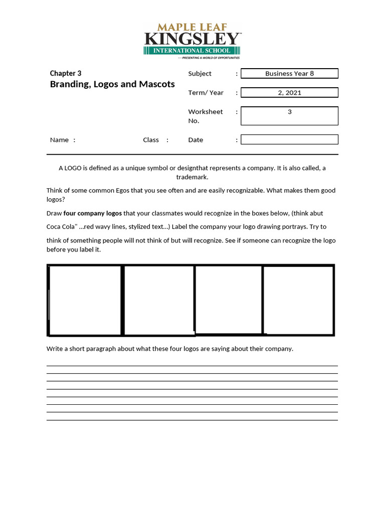 Business Worksheet 3 PDF