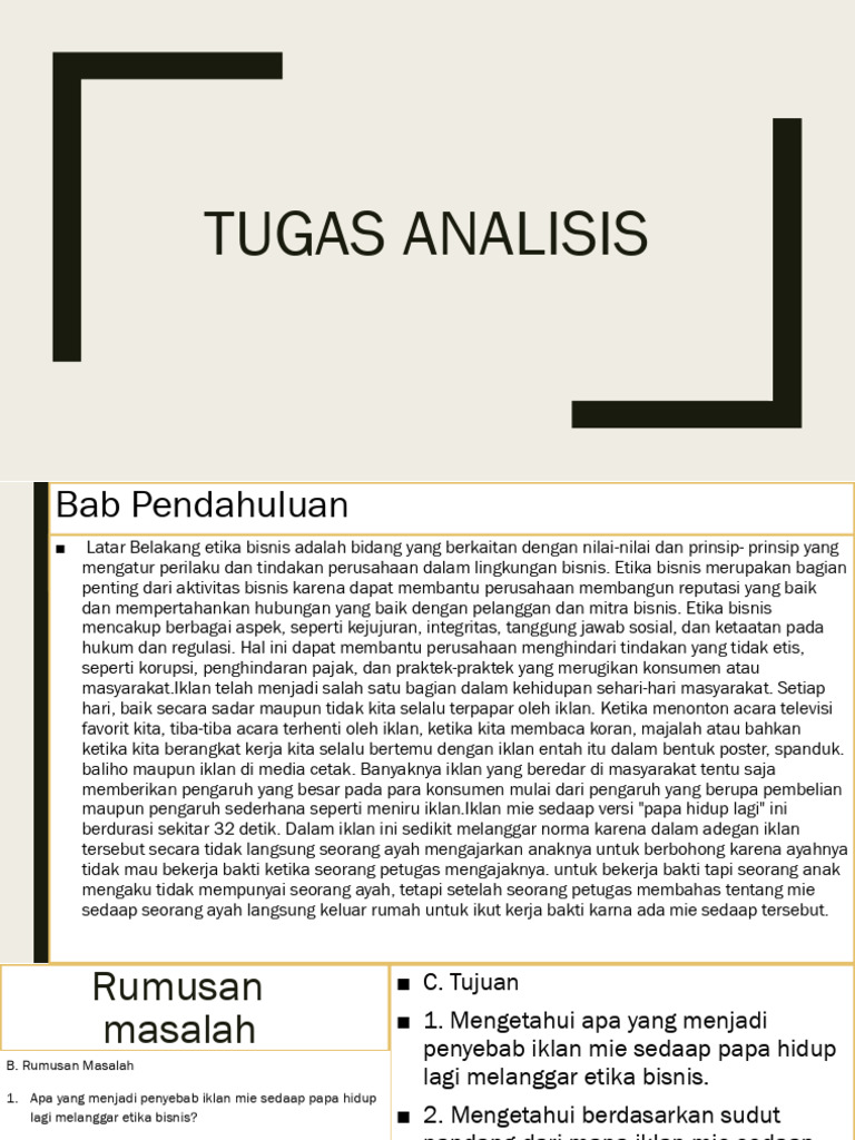 Tugas Analisis | PDF