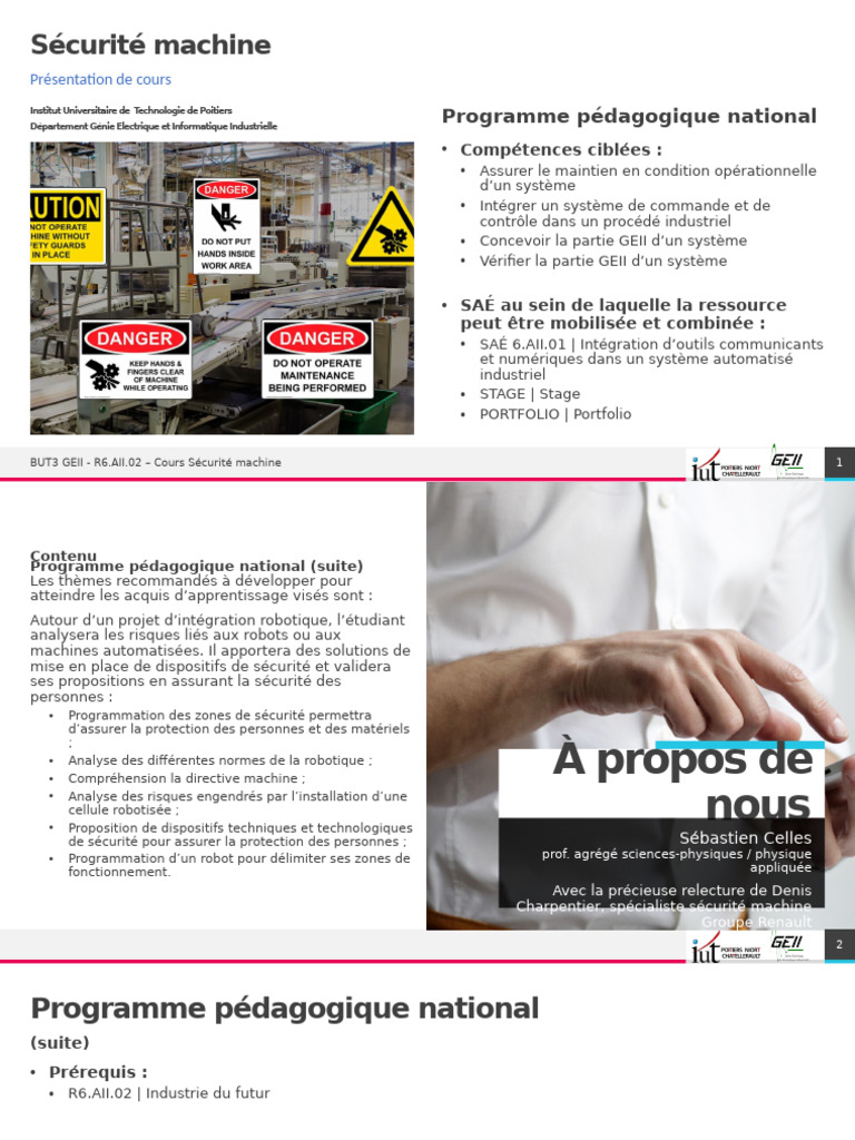 Presentation sÃ©curitÃ© Machine v4 | PDF | Sécurité | Directive (Union ...