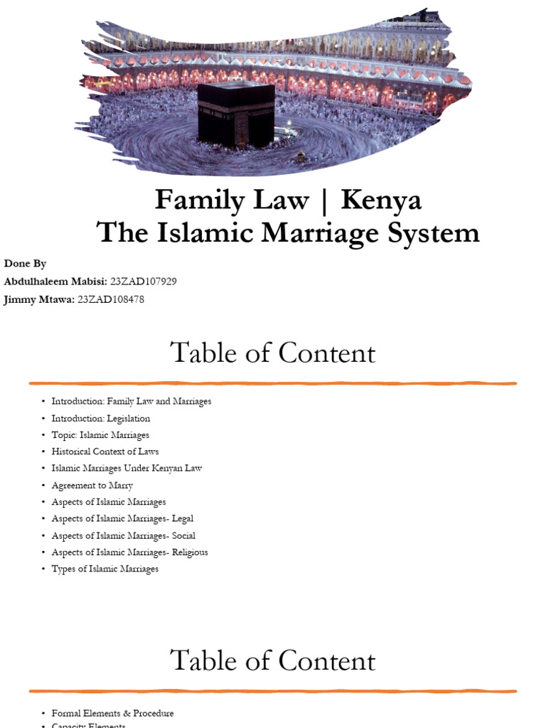 Islamic Marriage System in Kenya | PDF | Marriage | Divorce