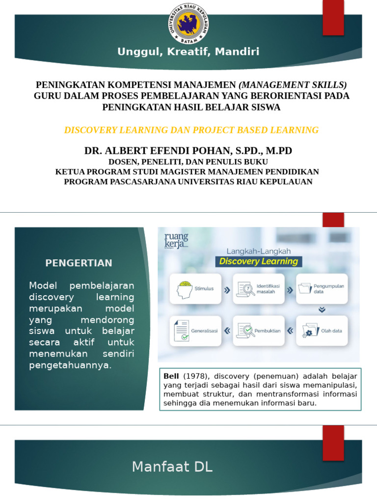 Penerapan Discovery Learning dalam Pendidikan | PDF