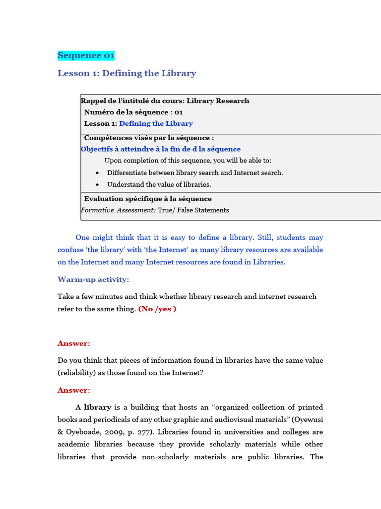 Understanding Library Research Basics | PDF | Libraries | Internet