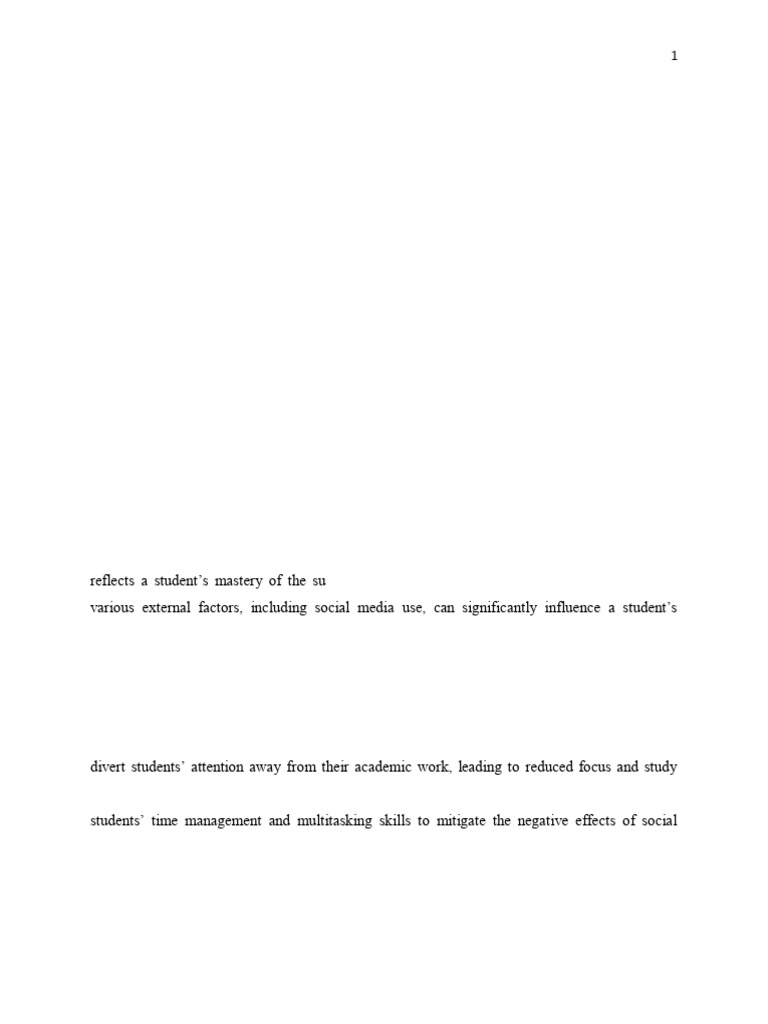 The Impact of Social Media Usage On The Academic Performance | PDF ...