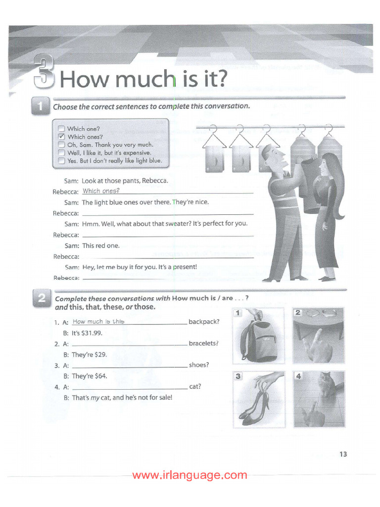 Unit 3 - How Much Is It - Workbook | PDF