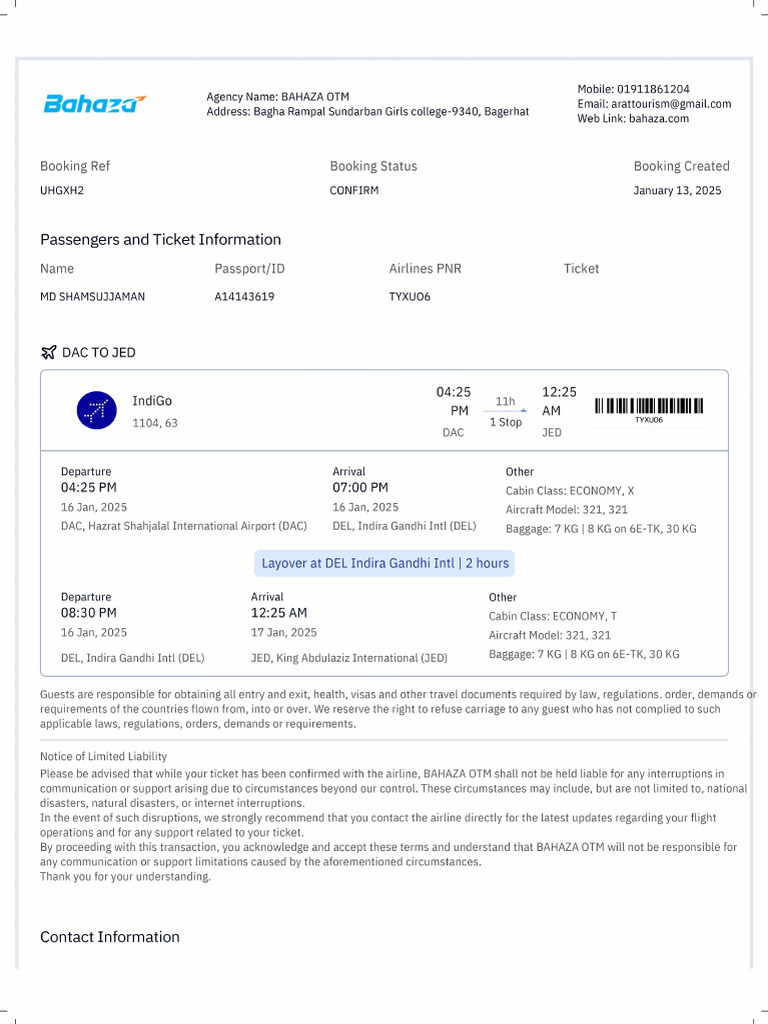 Confirm TKT | PDF