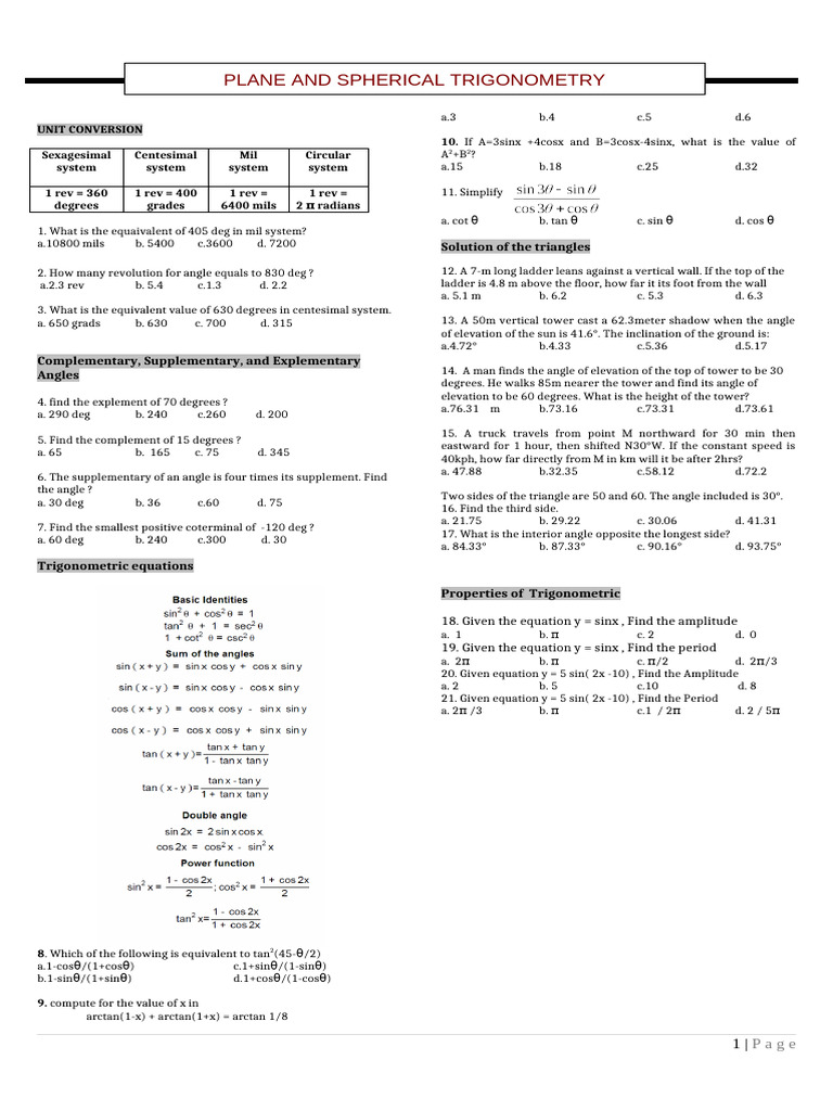 Tip Trigo | PDF | Angle | Geometry