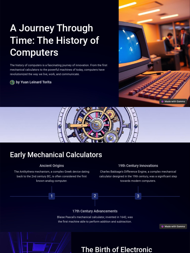 A Journey Through Time The History of Computers | PDF | Artificial ...
