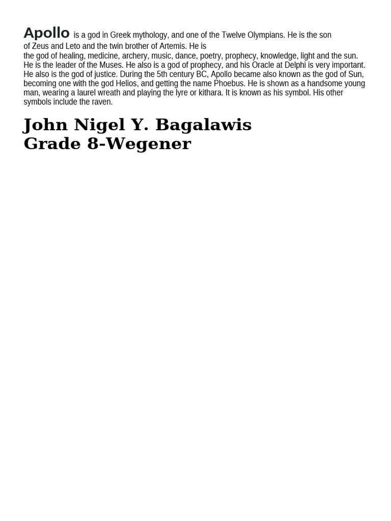 Apollo | PDF