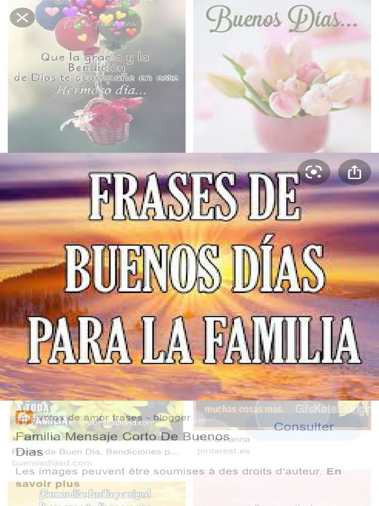 Familia Hermoso Buenos Dias Familia Bendiciones - Recherche Google | PDF, image size:768x1024