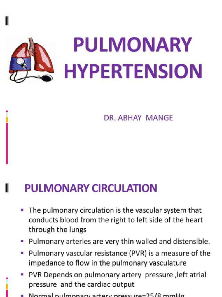 Pulmonary Hypertension | PDF