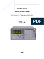 Operation Manual Thorlabs Blueline™ Series Thermoelectric Temperature Controller