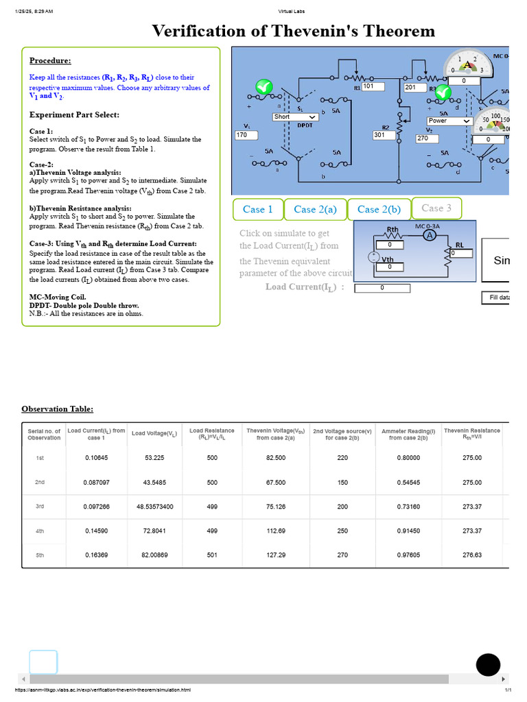 Thevenin Lab Experiment | PDF | Electronic Circuits | Electrical Circuits