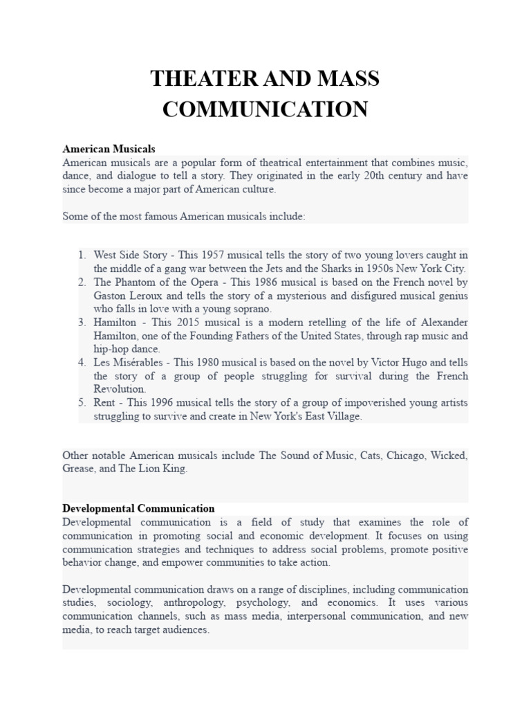 Theatre Ii Pdf Puppetry Theatre