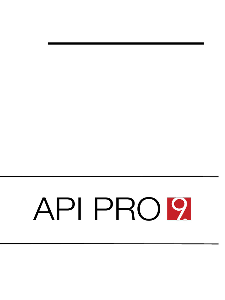 API PRO 9 Installation Add-Ons | PDF | Databases | Client–Server Model