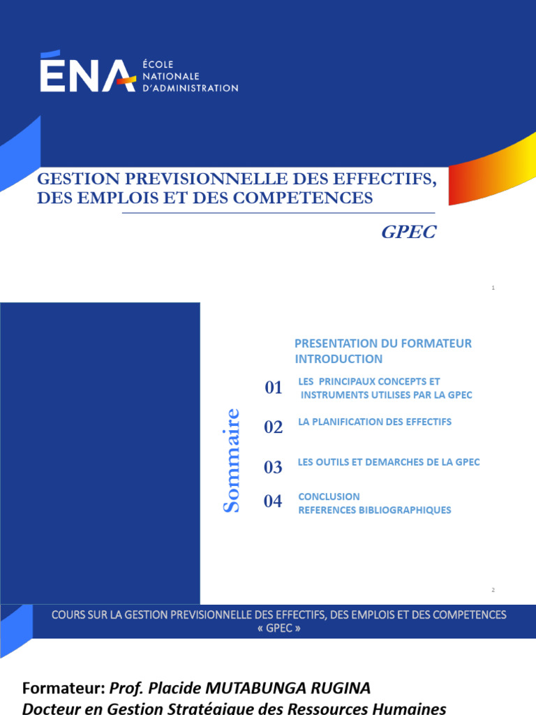 GPEC : Outils et Concepts Clés | PDF | Gestion des ressources humaines ...