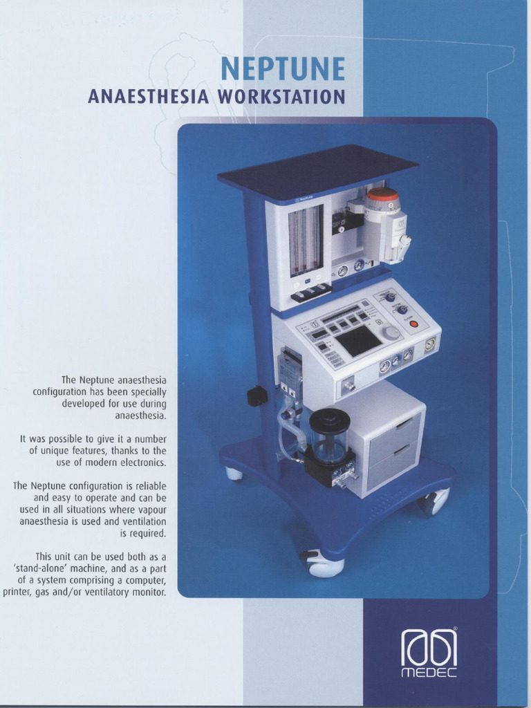 Medec Neptune Anesthesia Machine | PDF