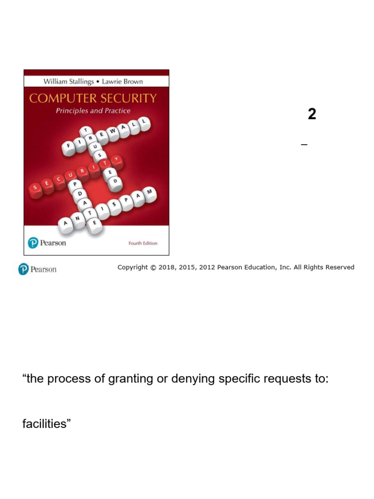 CH02 Part1 | PDF | Computer Access Control | Security Technology